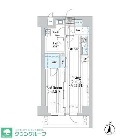 Ｌ・ＢＡＳＥ押上Ｓｏｕｔｈの物件間取画像